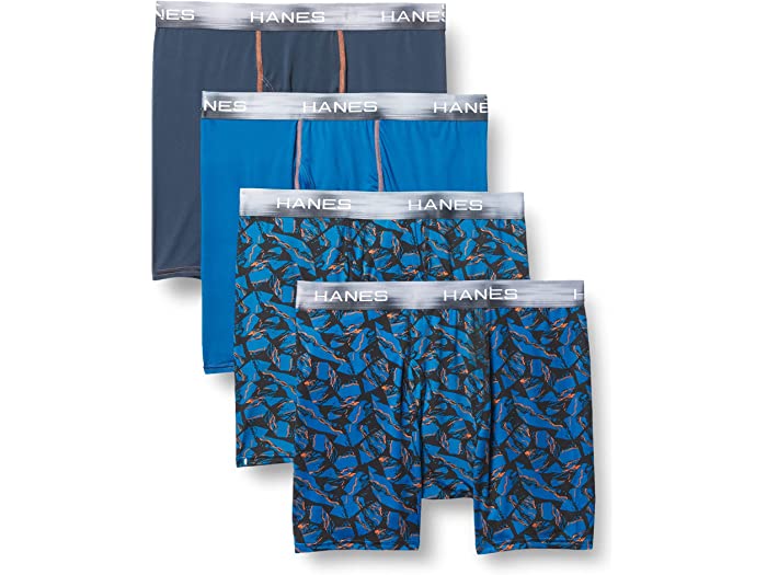 (取寄) ヘインズ メンズ メンズ スポーツ X-テンプ パフォーマンス ボクサー ブリーフ 4-パック Hanes men Hanes Men's Sport X-Temp Per